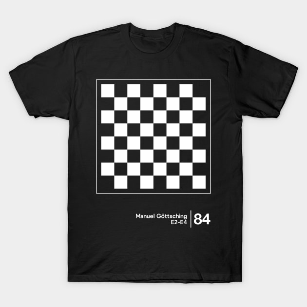 Manuel Göttsching / Original Minimalist Graphic Design T-Shirt by saudade